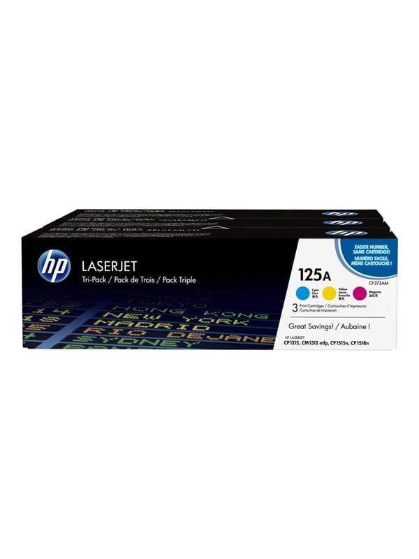 125A CF373AM 3-pak Lasertoner i Cyan, Magenta, Gul