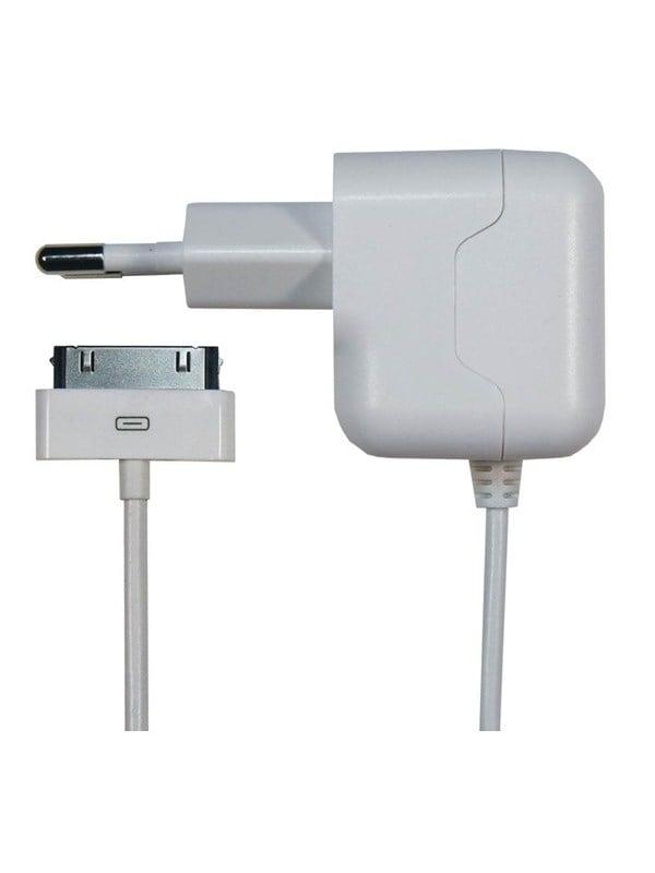 230v Apple 30 Pin Charger W Mfi Chip. 1m. White fra Bandridge
