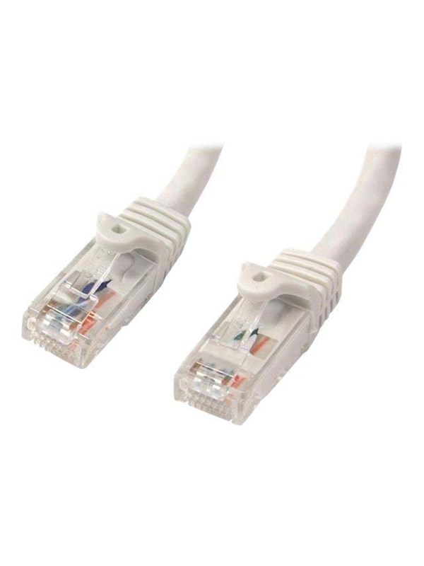 10m White Cat6   Cat 6 Snagless Patch Cable 10 M   Patchkabel   10 M   Hvid fra Startech.com