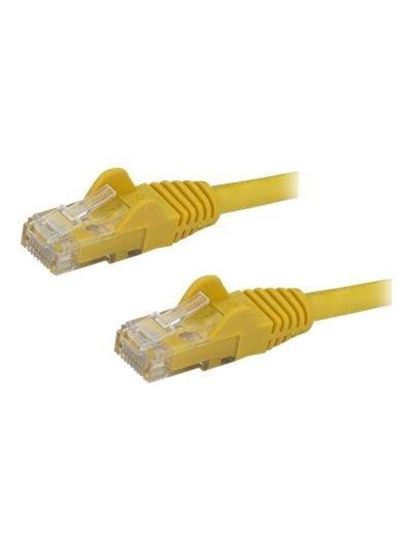0.5m Yellow Cat6   Cat 6 Snagless Ethernet Patch Cable 0.5 M   Network Cable   50 Cm   Yellow fra Startech.com