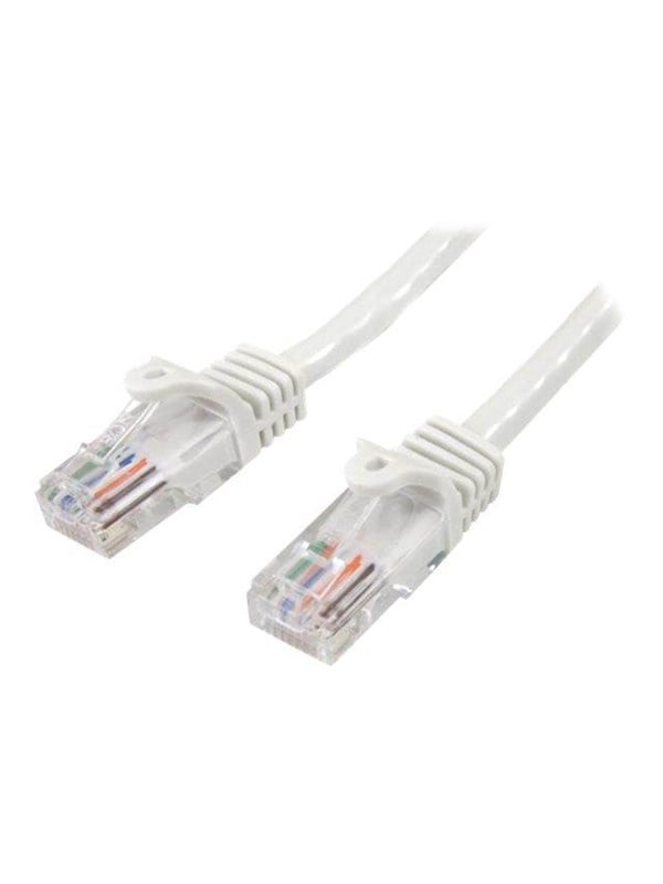 10m White Cat5e   Cat 5 Snagless Ethernet Patch Cable 10 M   Patch Cable   10 M   White fra Startech.com
