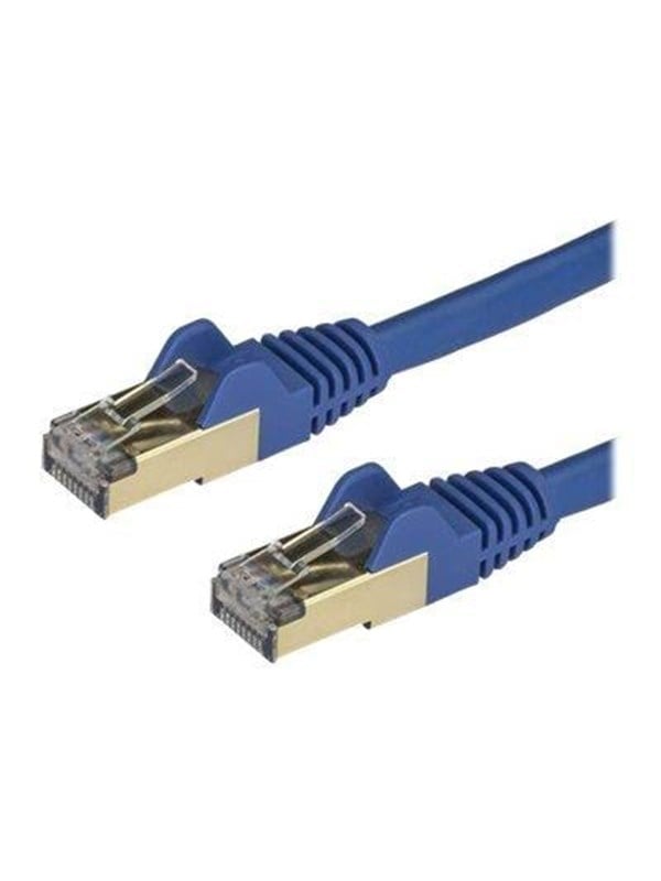0,5 m Blå Cat6a Skærmet Ethernet Patchkabel 50 cm