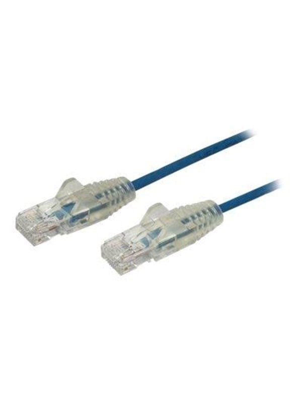 0.5m Cat6 Cable   Blue Slim Cat6 Patch Cord   Snagless   Lszh   Patch Cable   50 Cm   Blue fra Startech.com