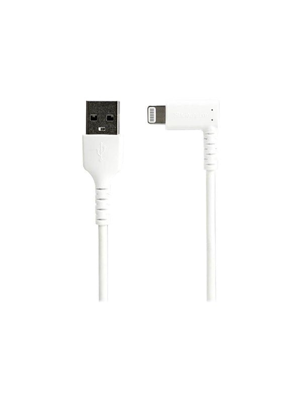 1m 3.3ft Angled Lightning To Usb Cable   Mfi Certified   White   Lightning Cable   Lightning   Usb   1 M fra Startech.com