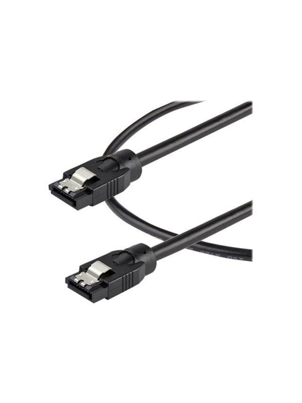 0.3 M Round Sata Cable   Latching Connectors   6gbs Sata Cable   Sata Cable   30 Cm fra Startech.com