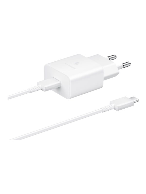 15w Usb C Power Adapter (incl. Cable)   White fra Samsung