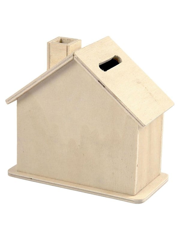 Wooden Money Box House fra Creativ Company
