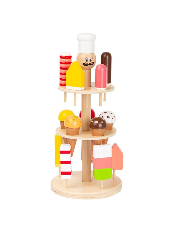 Wooden Luigi Ice Cream Stand 16 Pcs. fra Small Foot