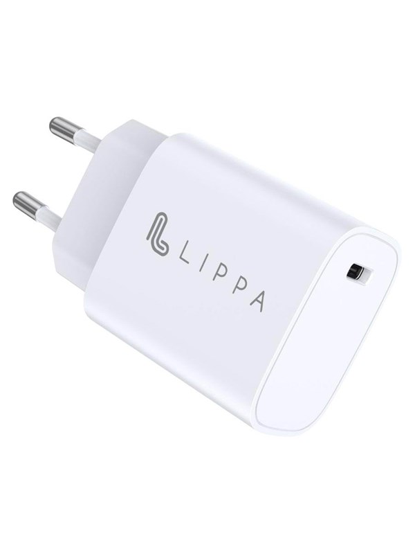 20w Usb C Pd Wall Charger   White fra Lippa