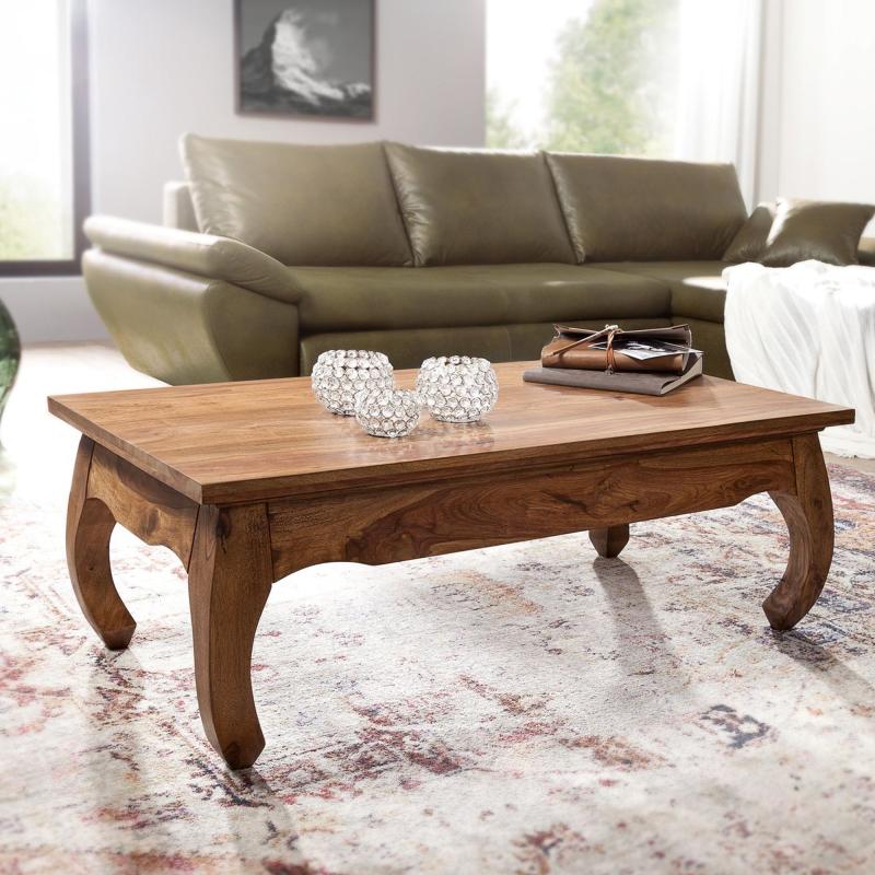 Barok Sofabord i FSC® Certificeret Træ - 110x60 cm