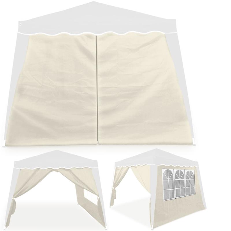 2x Beige Sidevægge til Pavillon Capri fra Deuba