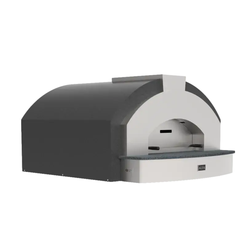 Alfa Forni Quick 6 Pizze Sølv Brænde Pizzaovn Tilbud