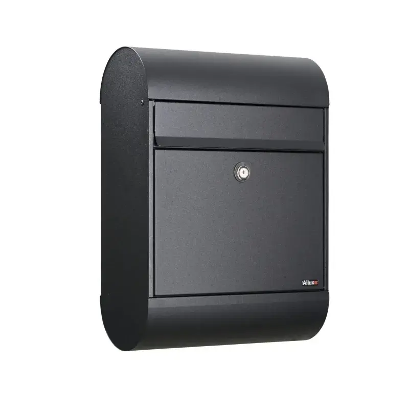 6000sk M Cylinderlås i sort stål - Kvalitet fra Allux