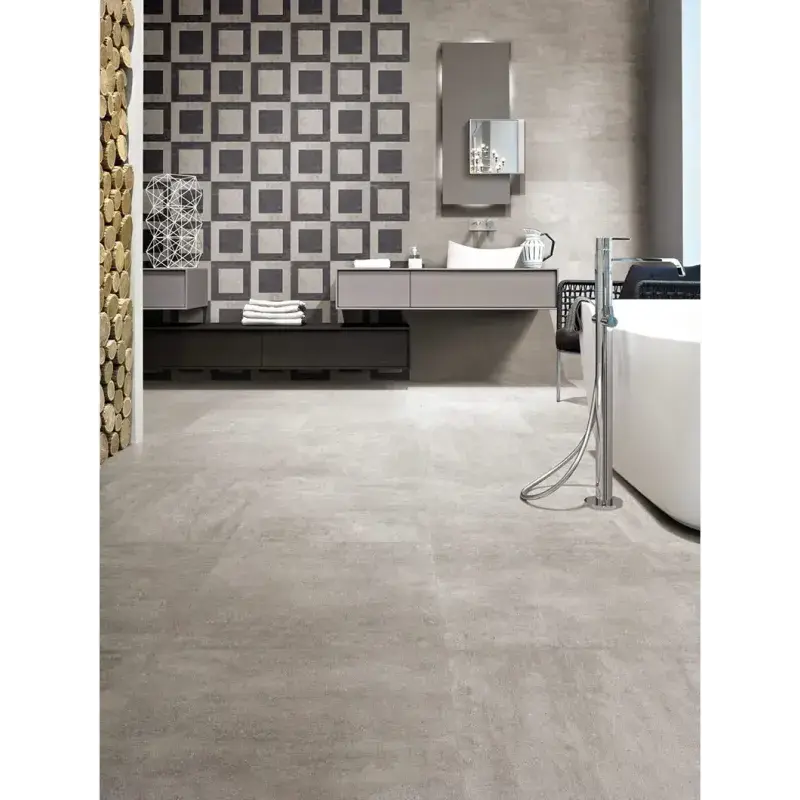 Emil Cemento Nat. Rett 80x80cm - Elegant Gulvflise