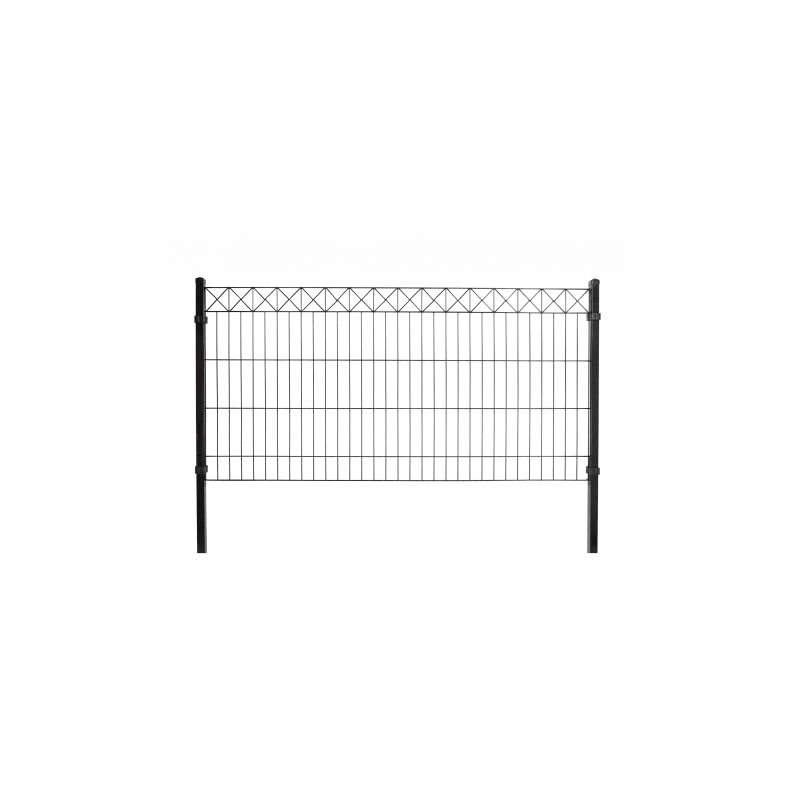 Panelhegn M Deko "x" Sort 100x200 Cm fra Hortus
