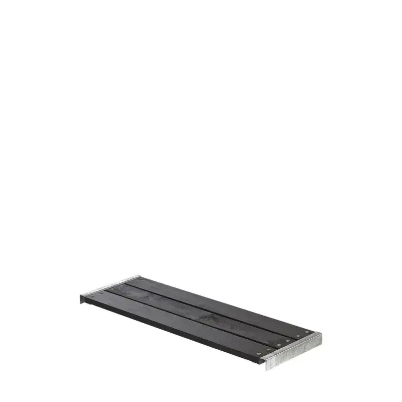 Plus Cubic Pipe Løs Bænk 120cm Inkl. Beslag Grundmalet Sort 178102 15 fra Plus A/s