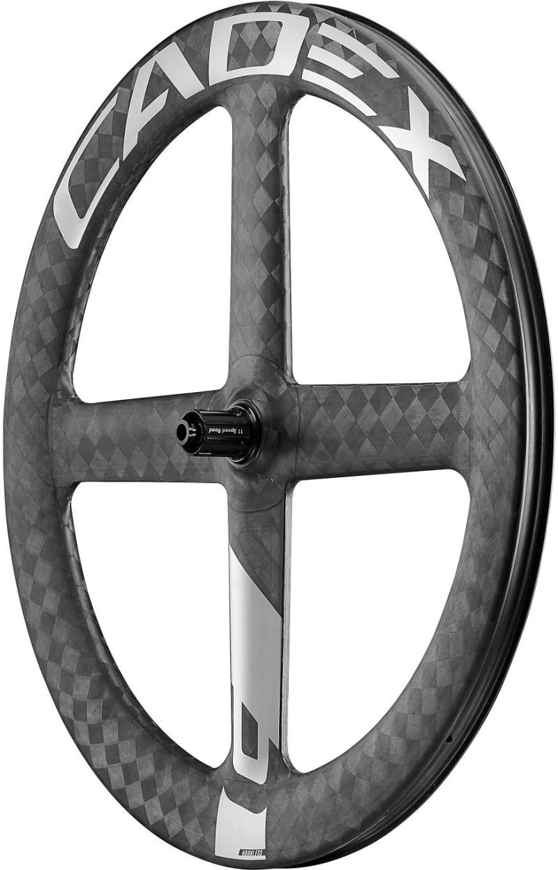 Aero 4 Spoke Disc Tubeless Wheelsystem   Rear   Shimano Hg fra Cadex