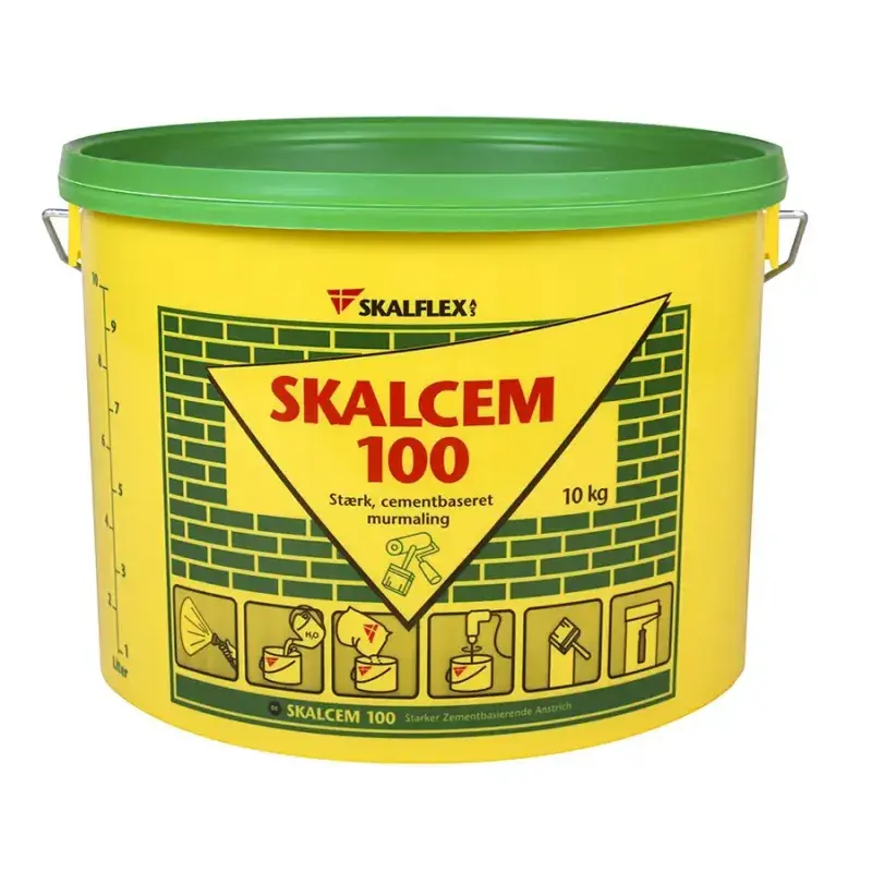 Skalflex Cementmurmaling Skalcem 100 Grå 10 Kg - Kvalitet til byggeprojekter