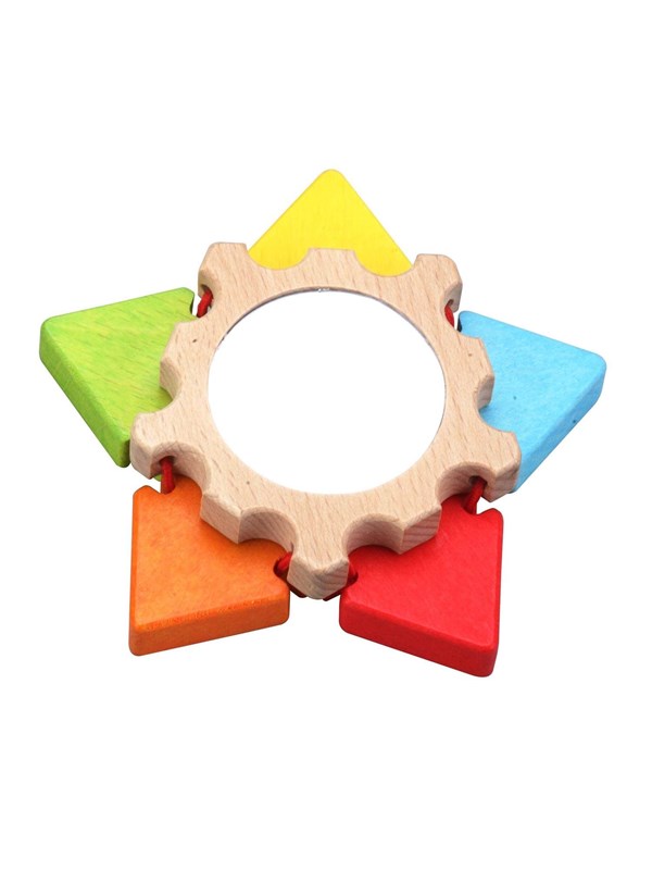 Wooden Mirror Flower fra Classic World