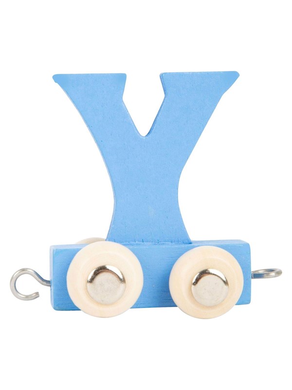 Wooden Letter Train Color   Y fra Small Foot