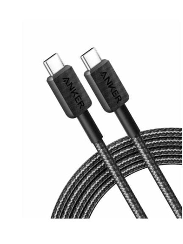 322 Usb C To Usb C Braided Cable   1.8m   Black fra Anker