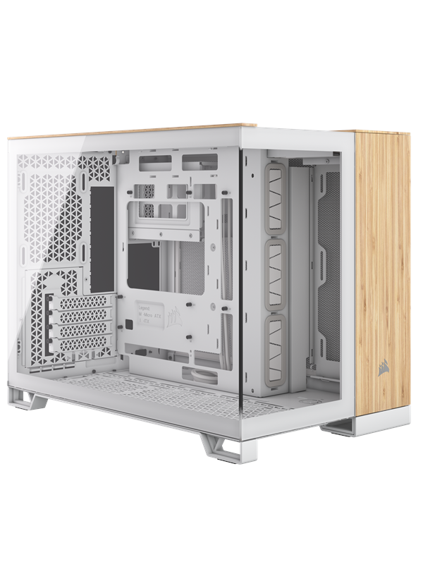2500x   White Bamboo   Kabinet   Miditower fra Corsair