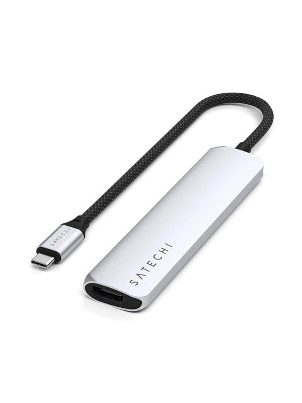 6 In 1 Usb C Slim Multiport Adapter   Silver fra Satechi