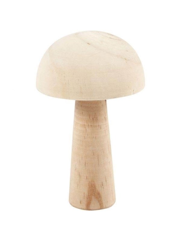 Wooden Mushroom 14cm fra Creativ Company
