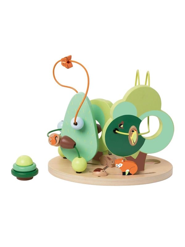Wooden Motor Skills Spiral Forest 5 Pcs fra Classic World