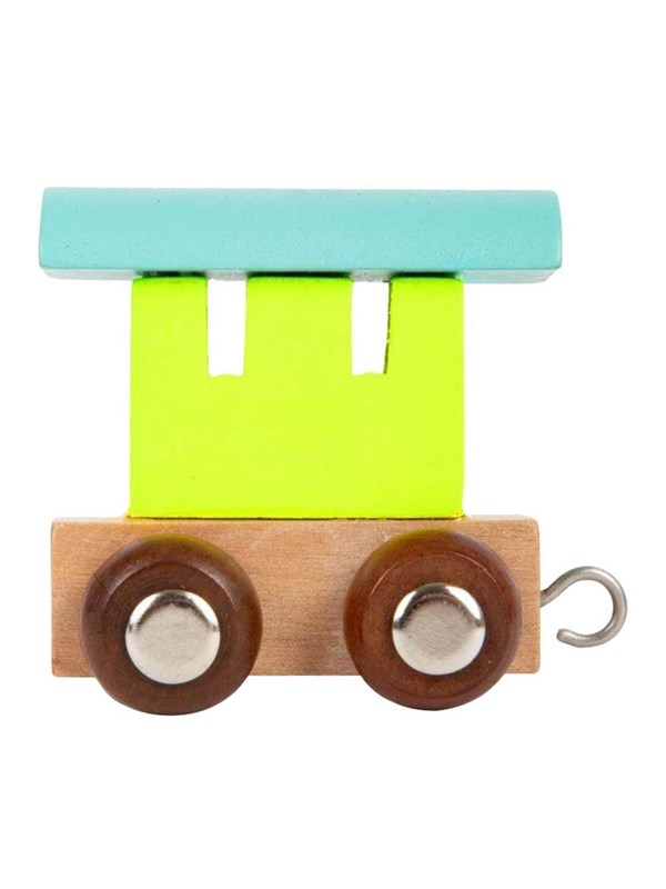 Wooden Letter Train Wagon Colored fra Small Foot