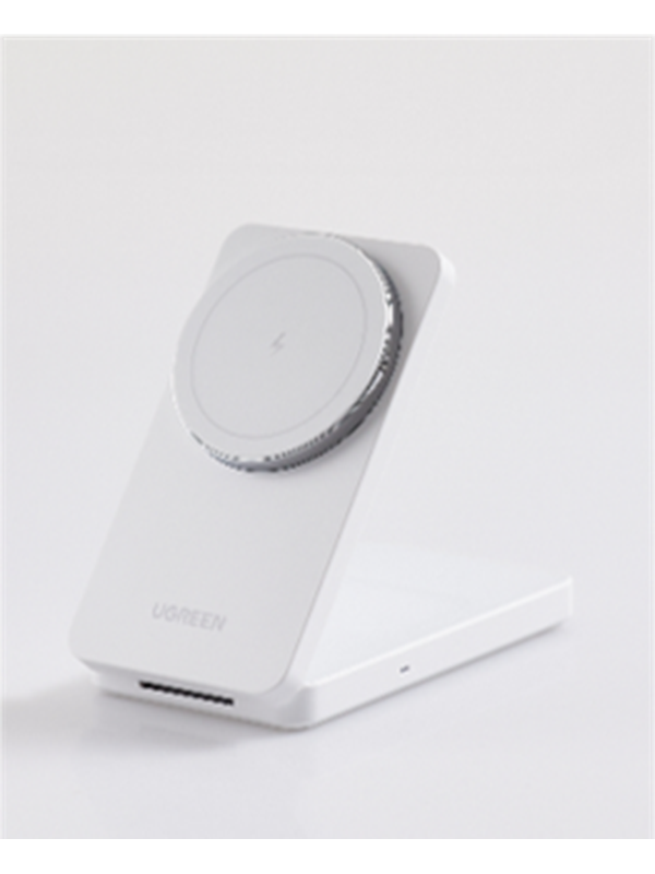 2 In 1 Magnetic Wireless Charger White fra Ugreen
