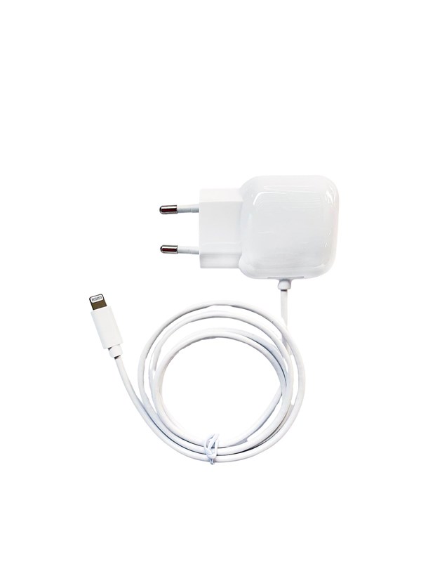 230v Usb A Charger W Mfi Chip. 1m. White fra Bandridge