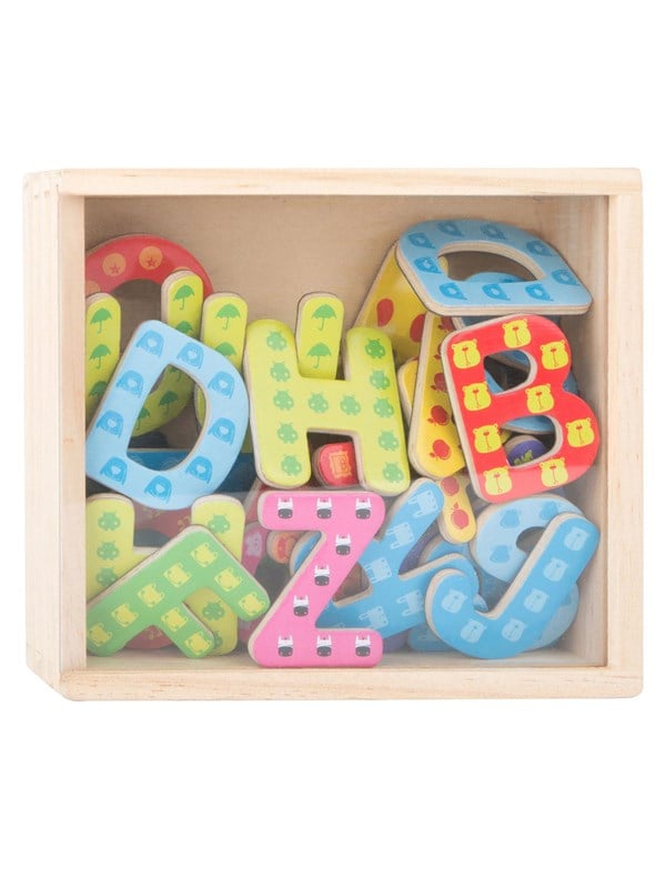 Wooden Magnetic Letters Color 37dlg. fra Small Foot