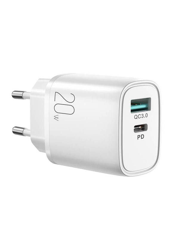 20w Dual Port (qc3.0+pd) Charger L Qp2011 (white) fra Joyroom