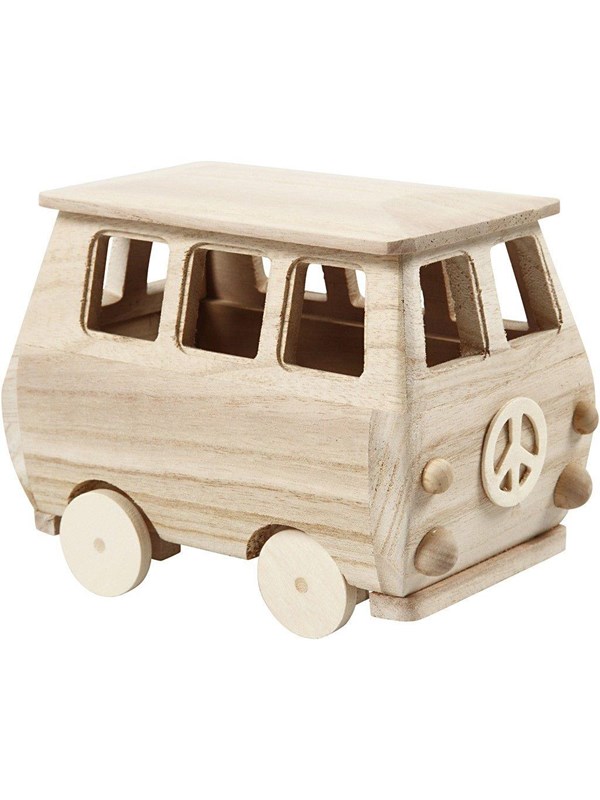 Wooden Mini Bus 17x10x13cm fra Creativ Company