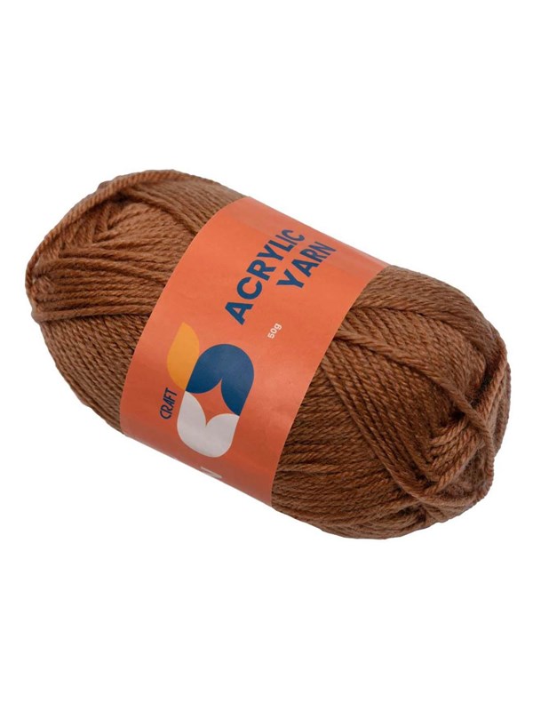 Acrylic Yarn Brown 50g fra Colorations