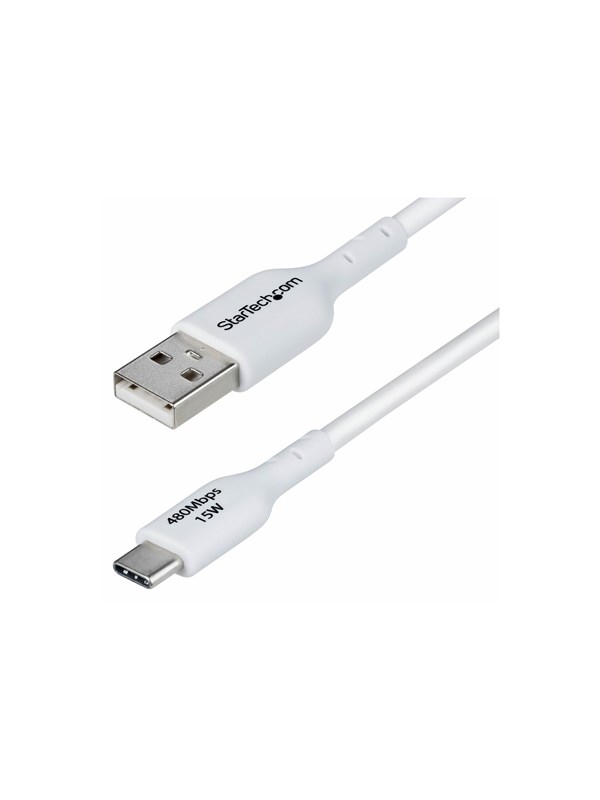 2m (6.6ft) White Usb A To Usb C Charging Cable Cord M M   Usb C Cable   Usb To 24 Pin Usb C   2 M fra Startech.com
