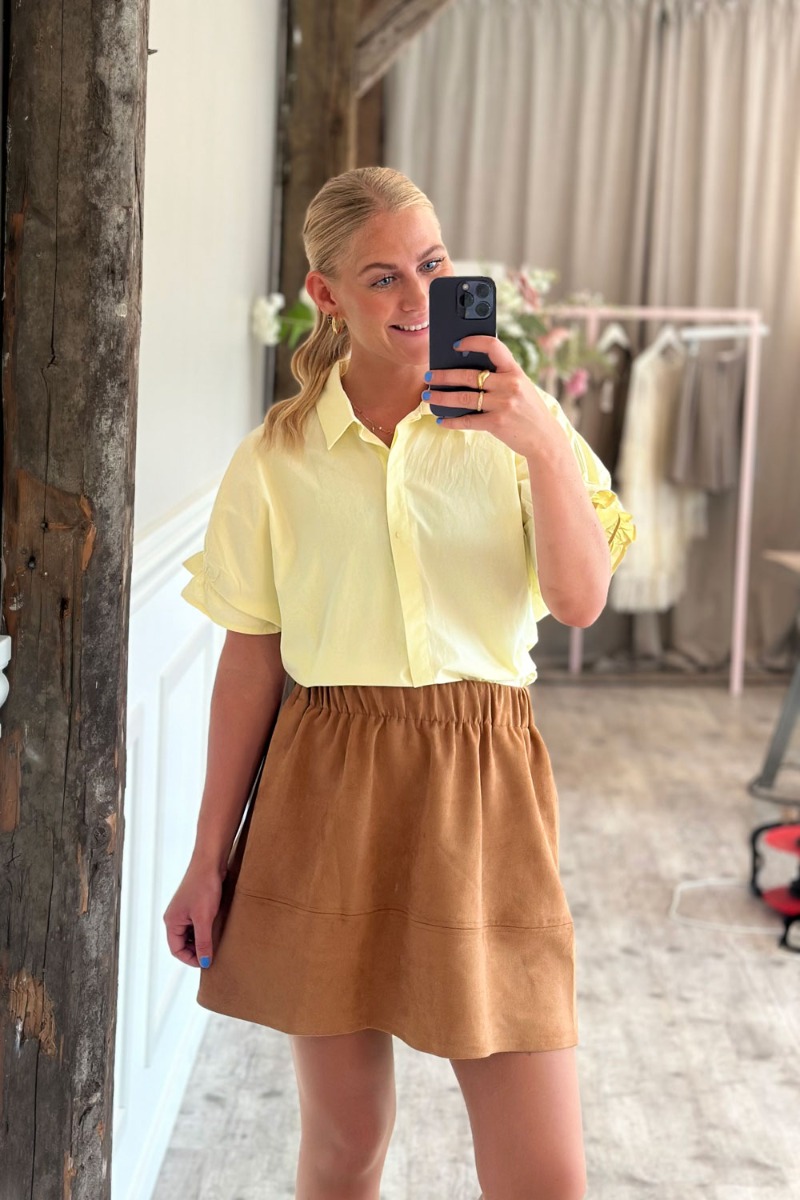 A View   Nederdel   Ally Skirt   Camel fra A-view
